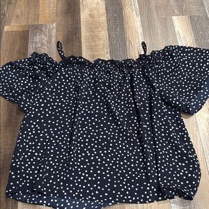 Polka Dot Off-Shoulder Top